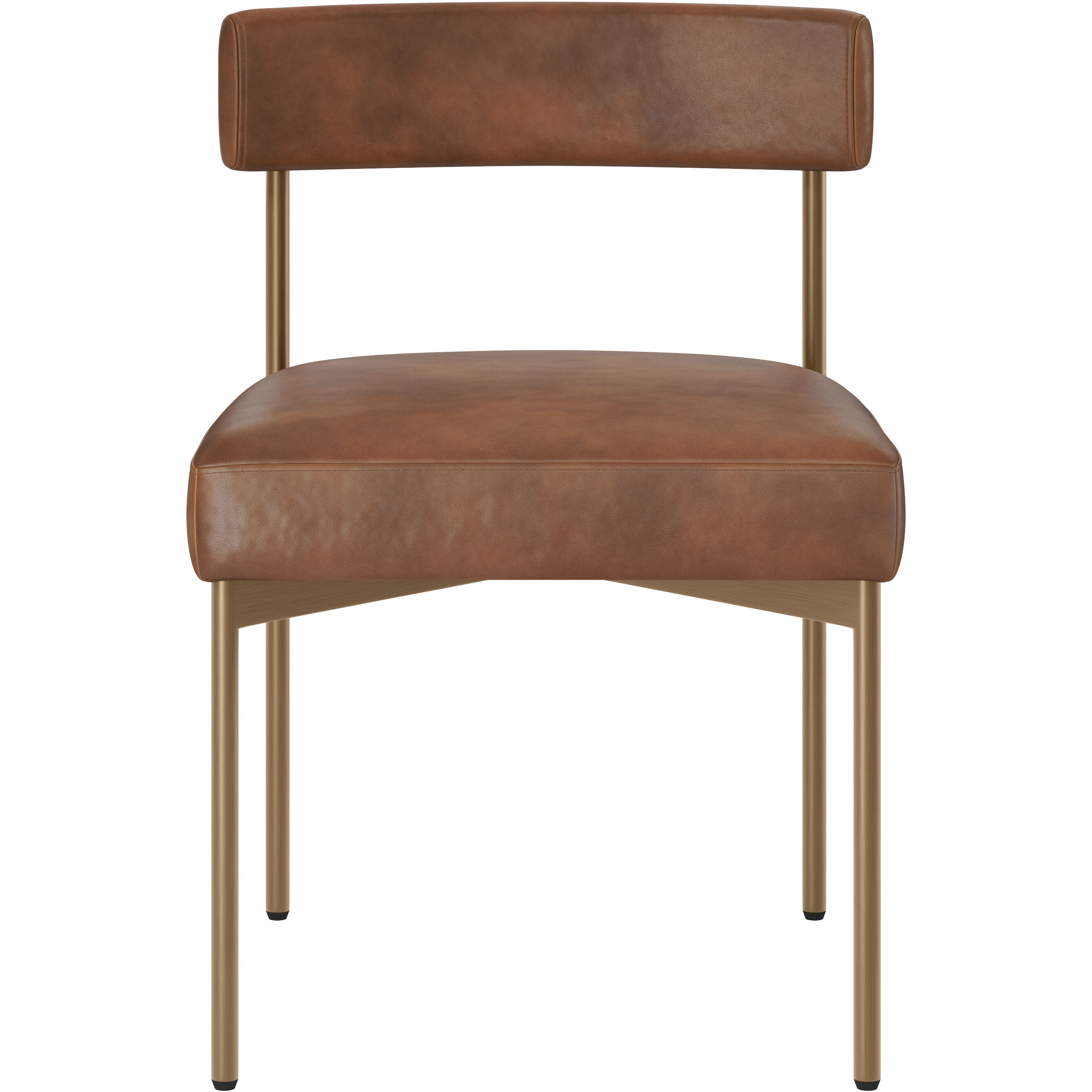 Seneca Antique Brass / Bravo Cognac Dining Chair